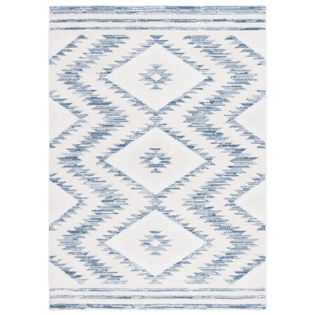 Safavieh 5 ft. 3 in. x 7 ft. 6 in. Alamo 700 Rectangle Area Rug Ivory & Blue ALM737M-5